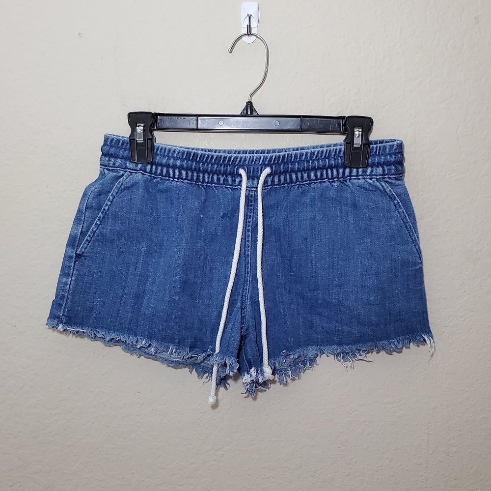 Aerie Cotton Blend Pull On Drawstring Shorts